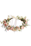 Blush Camellia Floral Crown Brud Bryllup Pannebånd