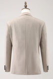 Ivory Peak Lapel Pinstripe Enkeltspent 3-delt Menns Balldresser