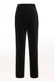 Black Polk Dots One Button 2 Piece Kvinner Dress