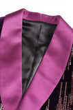 Lilla Sjal Jakkeslag Paljetter Prom Blazer