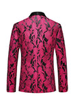 Jacquard Svart 3 Pieces Sjal Jakkeslag Menns Dresser