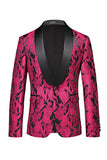 Jacquard Svart 3 Pieces Sjal Jakkeslag Menns Dresser