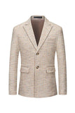 Grå Peaked Jakkeslag Enkeltspent Herre Blazer