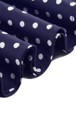 Halter Polka Dots Kongeblå A-linje 1950-talls kjole