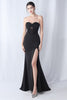 Load image into Gallery viewer, Black Mermaid Sweetheart Lang formell kjole med spalt