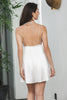 Load image into Gallery viewer, Spaghetti stropper liten hvit kjole med blomst