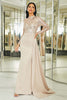 Load image into Gallery viewer, Sparkly Long Sleeves Mermaid Prom Dress med plissert