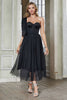 Load image into Gallery viewer, Aprikos A-linje En skulder Korsett Party kjole