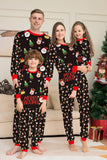 Julenissen og juletreet Black Family Matching pyjamas Set