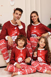 Red Snowman Christmas Family matchende pyjamassett