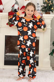 Halloween familie gresskar trykt pyjamassett