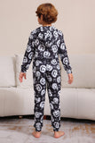 Gresskartrykk Svart Matchende Halloween Pyjamas i ett stykke