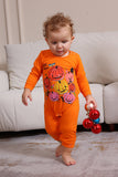 Halloween oransje gresskar familie pyjamassett