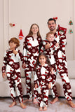 Burgunder Bear Familie Pyjamassett