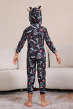 Jul Navy Familie Matchende Pyjamas med hette