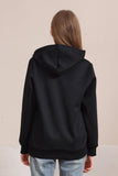 Evil Black Pumpkin Hooded Family Gensere