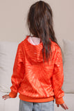 Oransje Halloween familiedress langermet hettegenser