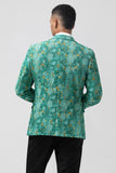 Green Peak jakkeslag Jacquard One Button 3-delt balldresser for menn