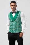 Green Peak jakkeslag Jacquard One Button 3-delt balldresser for menn