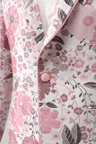 Rosa sjal jakkeslag Jacquard One Button Ballblazer for menn