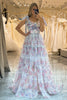 Load image into Gallery viewer, A-Line Tyll Blomst Trykt Prom Dress