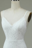 Ivory Mermaid Lace Backless brudekjole