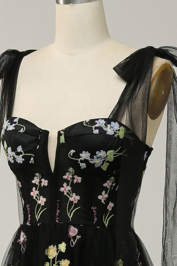 Lilac Broderi Korsett Long Prom kjole