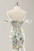 Load image into Gallery viewer, Hvit havfrue av skulderen Blomster Korsett brudekjole
