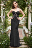 Load image into Gallery viewer, Sweetheart Neck Havfrue Long Purple Prom kjole med Appliques
