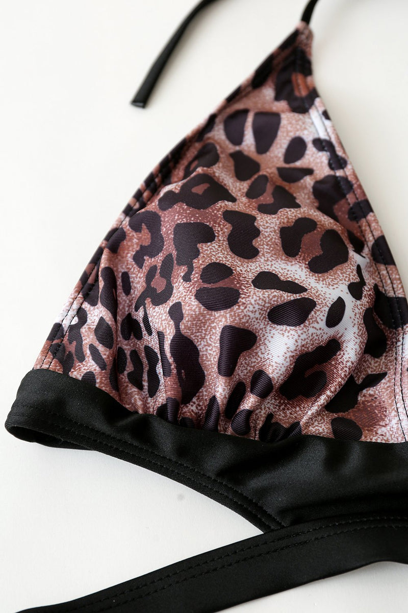 Load image into Gallery viewer, blonder opp brun leopard badedrakt