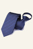 Load image into Gallery viewer, Mørkegrå stripete menns slips til fest