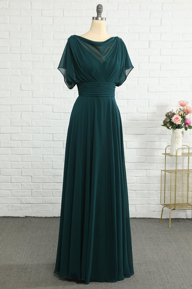 Load image into Gallery viewer, grønn chiffon mor kjole