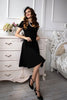 Load image into Gallery viewer, svart vintage 1950-tallet kjole med ermer