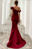 Load image into Gallery viewer, en skulder havfrue svart prom kjole