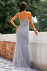 Load image into Gallery viewer, havfrue illusjon hals prom kjole