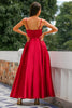 Load image into Gallery viewer, burgunder sateng kjole