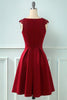Load image into Gallery viewer, solid vintage swing kjole med blonder