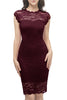 Load image into Gallery viewer, burgunder bodycon blonder kjole