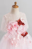 Load image into Gallery viewer, rosa tyll blomst jente kjole