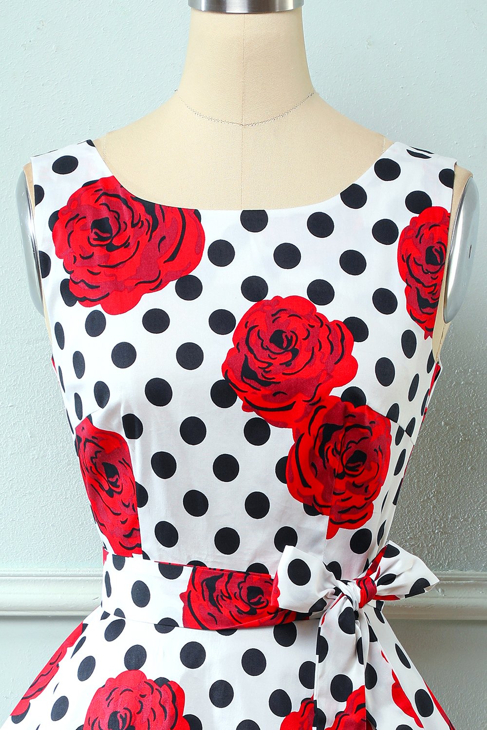 rosa vintage 1950-tallet kjole