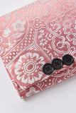 Light Pink Jacquard Shawl Lapel 2 Piece Menn Prom Suits