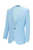 Load image into Gallery viewer, Menns lyseblå hakket jakke med en knapp bryllupsblazer