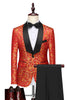 Load image into Gallery viewer, Oransje sjal jakkeslaget 2 stk herreballdrakter