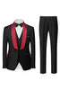 Load image into Gallery viewer, Royal Blue 3 Piece Shawl Lapel Menns Prom Suits