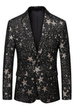 Svarte stjerner Menn Prom Blazer