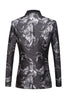 Load image into Gallery viewer, grå jacquard one-piece menns dress