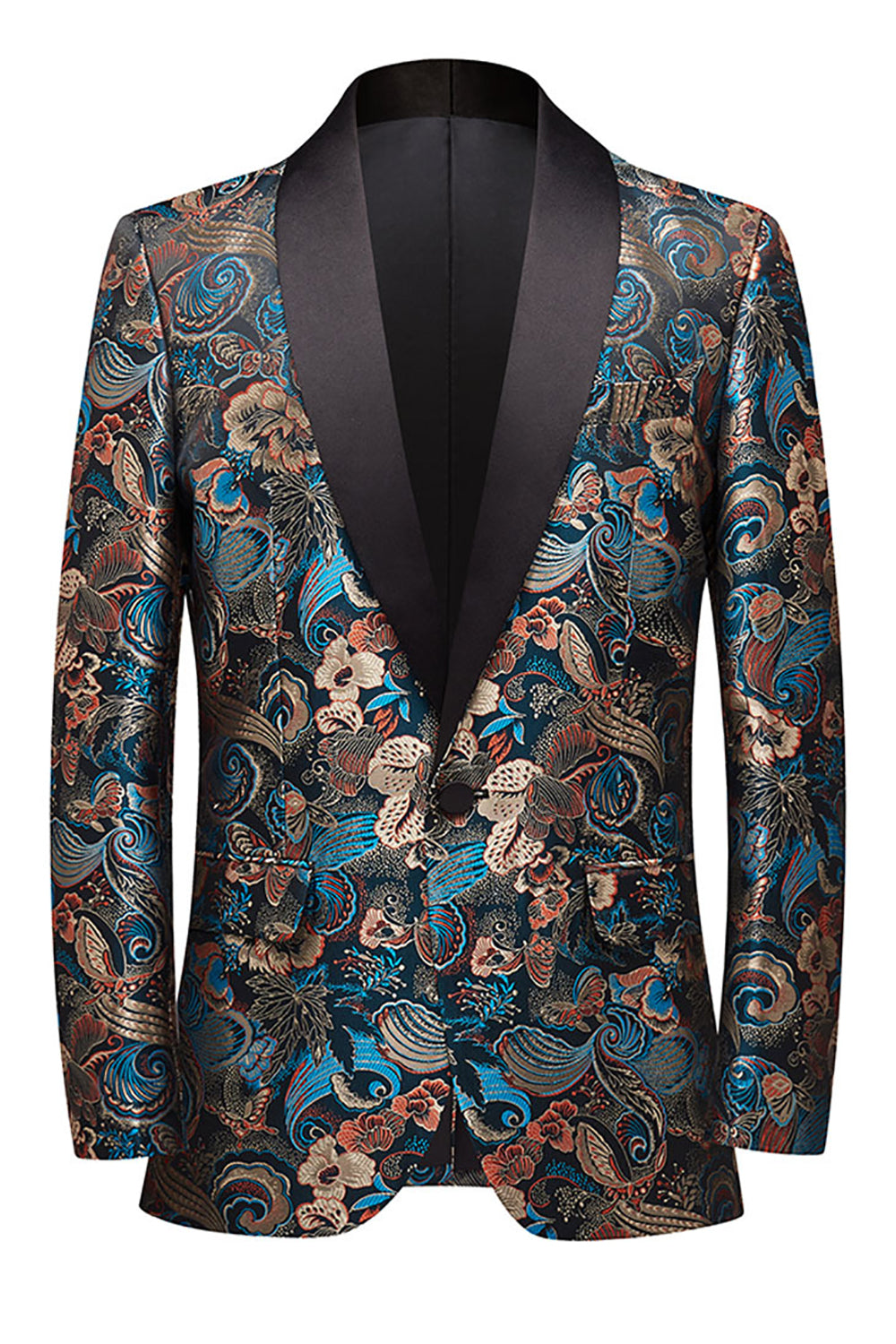 Floral sjal lapel menn Blazer