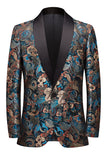Floral sjal lapel menn Blazer