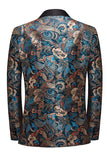 Floral sjal lapel menn Blazer