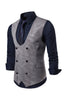 Load image into Gallery viewer, U Neck Double Breasted menn Dress Vest